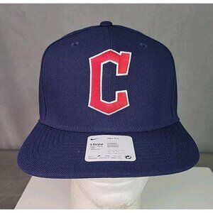 Cleveland Guardians Hat Dri-Fit Nike Pro Snapback 1 Size Blue cap white swoosh